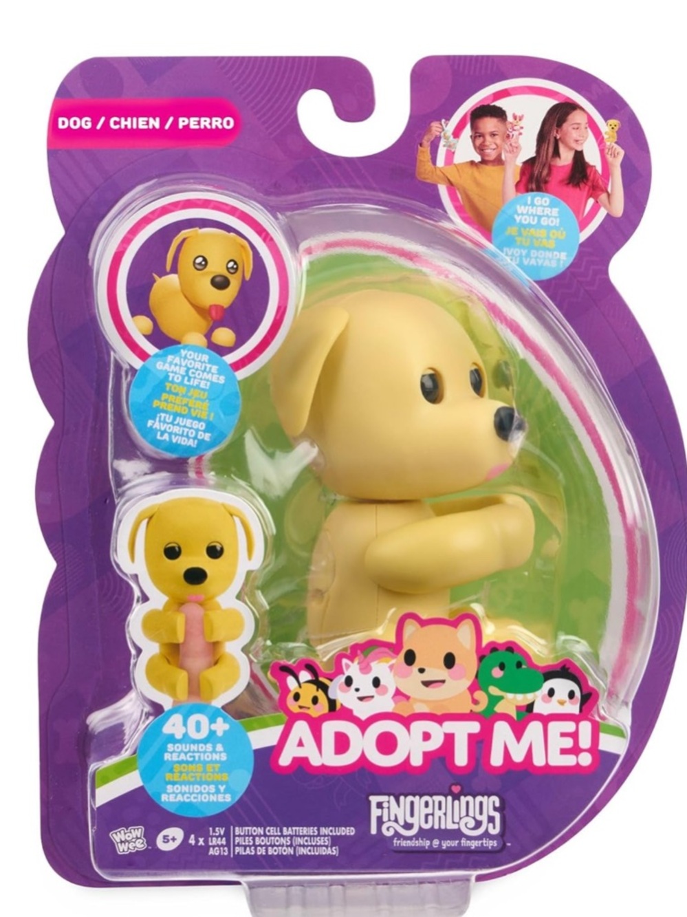 Adopt Me! Yellow Dog Toy Fingerling -New